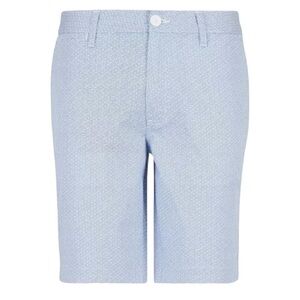 NWT Armani Exchange‎ Mens 30 Waist Geo-Print Twill Blue & White 9" Inseam Shorts